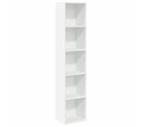 vidaXL Estantería librería Madera de ingeniería Blanco 40x30x189 cm, librería, estantería de Libros, Estante de Libros, librerías