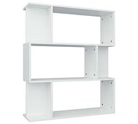 vidaXL Estantería Librería Separador Ambientes Estante Libros Divisor Espacios 3 Niveles 6 Cubos Modulares Grandes y Pequeños Contrachapada Blanco