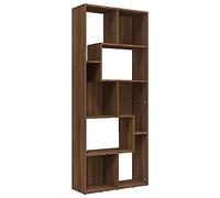 vidaXL Estantería Librería Estante Libros Archivador Biblioteca Almacenamiento Oficina Decoración Madera Contrachapada Color Roble Marrón 67x24x161 cm