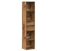 vidaXL Estantería Madera contrachapada Madera Vieja 36x30x171 cm, Biblioteca, Armario, estantería de Libros, librería, Estante, Armario de Oficina