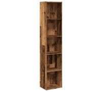 vidaXL Estantería Madera de ingeniería Color Envejecido 40x30x189 cm, librería, estantería de Libros, Estante de Libros, librerías