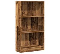 vidaXL Estantería Madera de ingeniería Color Envejecido 60x24x109 cm, estantería de Libros, librería, Estante de Almacenamiento