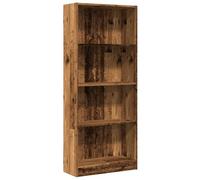 vidaXL Estantería Madera de ingeniería Color Envejecido 60x24x143 cm, estantería de Libros, librería, Estante de Almacenamiento