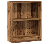 vidaXL Estantería Madera de ingeniería Color Envejecido 60x24x76 cm, librería, estantería de Libros, Estante de Libros, librerías