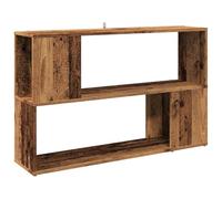 vidaXL Estantería Madera de ingeniería Madera Envejecida 100x24x63 cm, librería, Separador de ambientes, estantería de Libros, Separador de ambientes