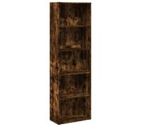 vidaXL Estantería Madera de ingeniería Roble Ahumado 60x30x189 cm, librería, estantería de Libros, Estante de Libros, librerías, Armario de almacenaje