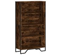 vidaXL Estantería Madera de ingeniería Roble Ahumado 80x31x137,5 cm, librería, Estante, estantería de almacenaje, Armario de almacenaje