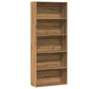 vidaXL Estantería Madera de ingeniería Roble artisian 80x30x189 cm, librería, Armario para Libros, Armario de almacenaje, librerías