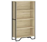 vidaXL Estantería de madera de ingeniería Roble Sonoma 80x31x137,5 cm