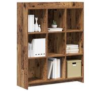 vidaXL Estantería Madera Envejecida 87,5 x 30 x 111 cm,