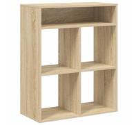 vidaXL Estantería Madera ingeniería Color Roble 66x31x80 cm, estantería, Estante de Almacenamiento, estantería, estantería para Libros