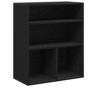 vidaXL Estantería Madera ingeniería Negra 60x30x71,5 cm