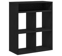vidaXL Estantería Madera ingeniería Negra 66x31x80 cm