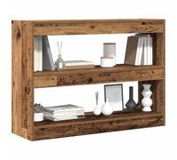 vidaXL Librero para Dividir Habitaciones, de Madera Vintage, Mide 100 x 30 x 72 cm. ¡Es una Unidad de Almacenamiento Natural y con Estilo! Ideal para la Sala de Estar, la Biblioteca o el Estudio. Ti