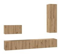 vidaXL Estantería Modular Cubo de para tu hogar - Estantes de Pared con Compartimentos para Soluciones Rústicas