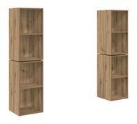 vidaXL Estantería Modular de Almacenamiento - Montada en la Pared para la Sala, el Estudio o la Oficina. Cubos Rústicos y Estantes Rectangulares, Decorar.