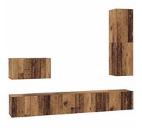vidaXL Estantería Modular Tipo Cubo de, un Organizador para casa, Ideal para la Sala de Estar, se Monta en la Pared, con Compartimentos, soluciones Interiores rústicos