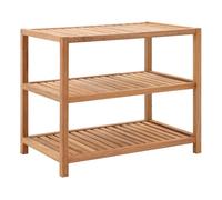 Vidaxl estantería para baño madera maciza de nogal 65x40x55 cm
