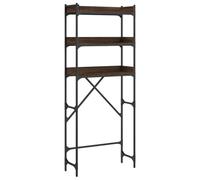 vidaXL Estantería para Lavadora, Armario de Almacenaje, Estantes para Inodoro, Mueble Organizador para Baño, Madera de Ingeniería Roble Marrón