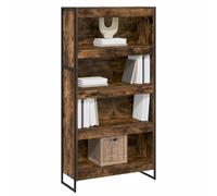 vidaXL Estantería para Libros 2 pcs Roble Humo 80 x 30 x 155 cm, Sala de Estar, Conjunto de Muebles Rectangular y Resistente con diseño Elegante para Espacios Modernos, Ideal para Comodidad y Estilo