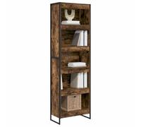 vidaXL Estantería para Libros 2 pcs Roble Humo 80 x 30 x 155 cm, Sala de Estar, Conjunto de Muebles Rectangular y Resistente con diseño Elegante para Espacios Modernos, Ideal para Comodidad y Estilo