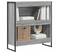 vidaXL Estantería para Libros Gris Sonoma 80 x 30 x 155 cm, Sala de Estar, Conjunto de Muebles Rectangular y Resistente con diseño Elegante para Espacios Modernos, Ideal para Comodidad y Estilo