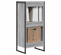 vidaXL Estantería para Libros Gris Sonoma 80 x 30 x 155 cm, Sala de Estar, Conjunto de Muebles Rectangular y Resistente con diseño Elegante para Espacios Modernos, Ideal para Comodidad y Estilo