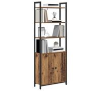 vidaXL Estantería para Libros Madera Vieja 60 x 24 x 161 cm, Oficina en casa, Unidad de estantería Moderna, Almacenamiento de estantería Industrial, Unidades Independientes, exhibición Elegante para