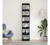 vidaXL Estantería para libros negro 40 x 30 x 198 cm, Organizador de sala, estante moderno, , estante vertical, mueble para el hogar
