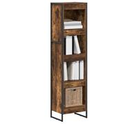 vidaXL Estantería para Libros Roble Humo 80 x 30 x 155 cm, Sala de Estar, Conjunto de Muebles Rectangular y Resistente con diseño Elegante para Espacios Modernos, Ideal para Comodidad y Estilo
