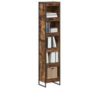 vidaXL Estantería para Libros Roble Humo 80 x 30 x 155 cm, Sala de Estar, Conjunto de Muebles Rectangular y Resistente con diseño Elegante para Espacios Modernos, Ideal para Comodidad y Estilo