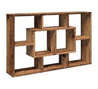 vidaXL Estantería Pared Madera contrachapada Madera Vieja 85x16x52,5cm