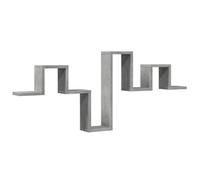 vidaXL Estantería Pared Madera ingeniería Gris hormigón 104,5x10x43 cm, estantería de almacenaje, Estante de Pared, estantería de Pared Colgante