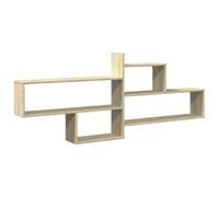 vidaXL Estantería de pared Estante flotante Madera ingeniería Roble Sonoma 167,5x18x68 cm