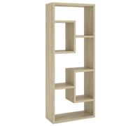 vidaXL Estantería de pared Repisa flotante Contrachapada 36x16x90 cm Roble Sonoma