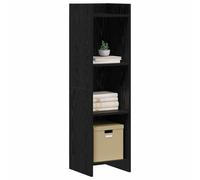 vidaXL Estantería Roble Negro 30 x 30 x 111 cm Madera de ingeniería,