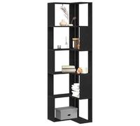 vidaXL Estantería Roble Negro 50 x 50 x 179 cm, Estante Rectangular con Estilo, Amplio Espacio para Guardar y exhibir Libros en tu Sala