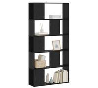 vidaXL Estantería Roble Negro 80,5 x 23,5 x 162,5 cm PB