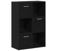 vidaXL Estantería/Separador de ambientes de Roble Negro, 60,5 x 30 x 90 cm, Madera de ingeniería