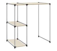 Vidaxl estantería sobre lavadora hierro color crema 87x55x90,5 cm