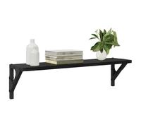 vidaXL Estanterías de Pared 2 pcs Roble Negro 60 x 15 x 15,5 cm, Estanterías Modernas para Sala, Unidades Resistentes, diseño Rectangular, Almacenamiento práctico e integración