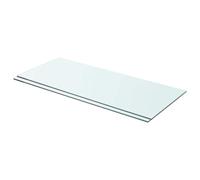 vidaXL 2X Estantes Panel Balda Placa Estantería para Casas o Tiendas de Pared Expositora Estantería Decoración de Vidrio Transparente 70x30cm