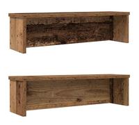 vidaXL Estantes de Cocina apilables 2 uds Madera Vieja 60x15x16 cm, Estante de Almacenamiento de Cocina, Organizador de gabinete