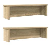 vidaXL Estantes de Cocina apilables 2 uds Roble Sonoma 60x15x16 cm
