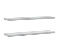 vidaXL Estantes de Pared 2 uds Acero Inoxidable Plateado 100x23,5x3 cm, Estante Flotante, Estante Flotante de Pared, Estante de Cuarto de Servicio