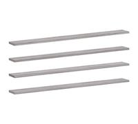 vidaXL Estantes de Pared 4 uds, Repisas para Cuadros Libros CD, Estanterías Flotantes, Baldas para Salón Dormitorio, Madera de Ingeniería Gris Sonoma