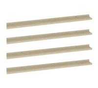vidaXL 4X Estantes de Pared Repisa Flotante Balda Estantería Salón Sala de Estar Estudio Exhibición Colgante Decoración Color Roble Sonoma 100x9x3 cm