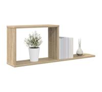 vidaXL Estantes flotantes 2 pcs Roble Sonoma 80 x 15 x 30 cm, Sala Moderna, Estanterías Flotantes, Montadas en Pared, Decoración para el Hogar, Almacenamiento Elegante