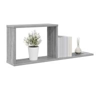 vidaXL Estantes flotantes 2 pcs Sonoma Gris 80 x 15 x 30 cm, Sala Moderna, Estanterías Flotantes, Montadas en Pared, Decoración para el Hogar, Almacenamiento Elegante
