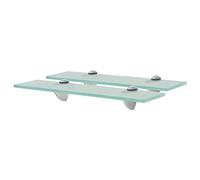 vidaXL Estantes flotantes 2x Balda colgante vidrio 40x20 cm